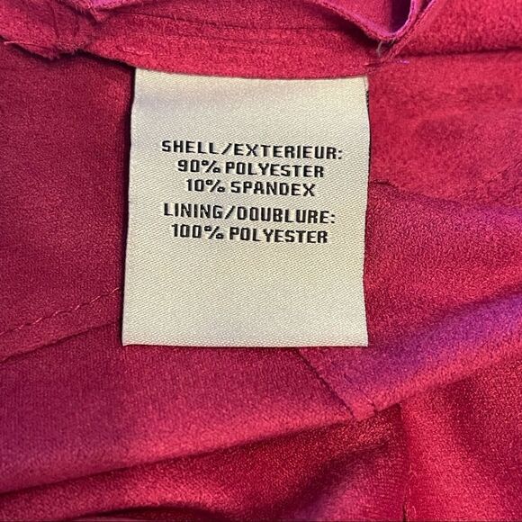 Faux-suede Drape-front Jacket - Picture 8 of 9